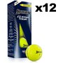 Srixon Q-Star Tour 4 – Douzaine de balles de Golf – Performance et Puissance – 3 pièces – Uréthane – Accessoires de Golf et Cade