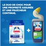Canard WC Fresh Disc Active Eucalyptus - Bloc WC Sans Cage Nettoyant - Formule Anti-Tartre - Nouvel Emballage 100% Carton - 1 Ap