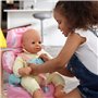 Casdon Baby Huggles Jouet - Siège rehausseur Rose - Siège Auto pour poupées avec Appui-tête et Boucles réglables - Convient aux
