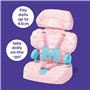 Casdon Baby Huggles Jouet - Siège rehausseur Rose - Siège Auto pour poupées avec Appui-tête et Boucles réglables - Convient aux
