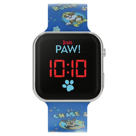 Paw Patrol Unisexes-Enfants Numérique Quartz Montre avec Bracelet en Silicone PAW4354
