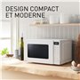 Panasonic NN-ST21QWEPG Four Micro-Ondes Solo 20L avec Plateau en Verre, 800W, Décongélation Automatique, 11 Programmes Automatiq