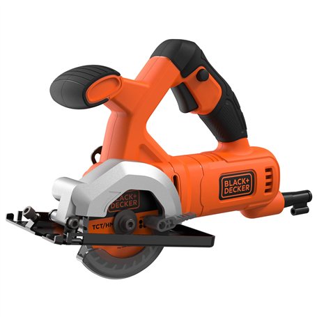 Black+Decker BES510-QS Mini Scie circulaire filaire - 400W - 3600 trs/minute - Poids: 2 kg - Lame Ø85mm - 27 mm de Coupe - Livré