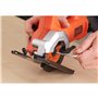 Black+Decker BES510-QS Mini Scie circulaire filaire - 400W - 3600 trs/minute - Poids: 2 kg - Lame Ø85mm - 27 mm de Coupe - Livré