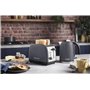Russell Hobbs Grille pain [Pour 2 tranches] Colours Plus Inox gris (fentes extra larges, 6 niveaux de brunissage rapide, surélév