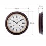 Seiko Station Clock QXH202B RRP Sonnerie Westminster, Interrupteur on/Off, encadrement Bois d'aulne 31.4 x 31.4 x 6.1 cm