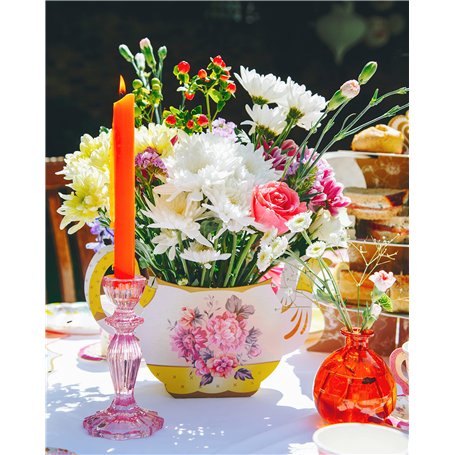 Talking Tables Tea Party Floral Vintage Vase Théière Décoration| Centre de table fleur| Vraiment délicieux| Pour anniversaire ou