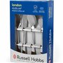 Russell Hobbs® BW03130 London Ménagère 24 Pièces, Set de Couverts de Table en Acier Inoxydable, Pour 6 Personnes, Poli Miroir, C