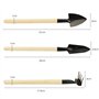 TRIXES Ensemble de Mini Outils de Jardinage Pot de Fleur Râteau Truelle Pelle Semis Plantation de Serre
