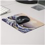 Tapis de Souris pour Ordinateur de Bureau – La Grande Vague de Kanagawa – Design Art Hokusai 21,6 x 17,8 cm – Base en Caoutchouc