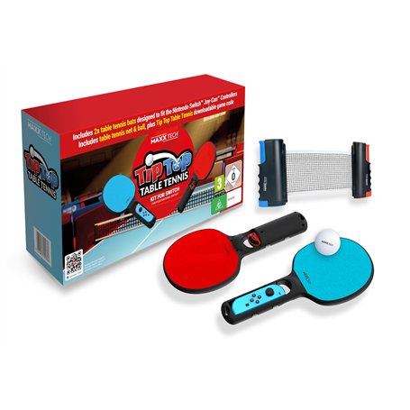 Tip-Top Table Tennis ! Ping-Pong Kit pour Nintendo Switch - Code de Téléchargement de Jeu inclus. Ne contient pas de cartouche d
