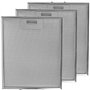 Filtre en maille métallique Spares2go pour hotte/extracteur d'air/grille d'aération (lot de 3 filtres, 30 x 25 cm, argenté)