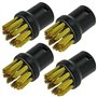 SPARES2GO Laiton Brosse Métallique Buses pour Karcher Nettoyeur Vapeur (Pack de 4)