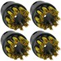 SPARES2GO Laiton Brosse Métallique Buses pour Karcher Nettoyeur Vapeur (Pack de 4)