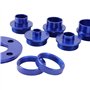 KATSU Kit de Guide de Routeur 10 Pièces 10-30mm Métrique Kit de Guide de Modèle de Routeur en Alliage d'Aluminium avec Adaptateu