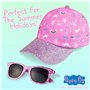Peppa Pig Casquette Enfant Fille & Lunettes de Soleil Enfant - Rose Licorne