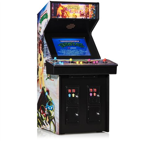 Numskull quarter arcades Tortues Ninja Mutantes Édition Collector Mini Arcade Réplique en Bois véritable à échelle 1/4