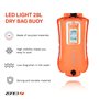 ZONE3 - Bouée de Natation recyclée 28 L avec lumières LED | Sac étanche avec étui pour téléphone Portable | Flotteur de sécurité
