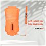 ZONE3 - Bouée de Natation recyclée 28 L avec lumières LED | Sac étanche avec étui pour téléphone Portable | Flotteur de sécurité