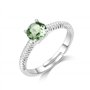 Philip Jones Bague en Cristal réglable Vert Clair créée avec des Cristaux Zircondia®