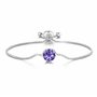 Philip Jones Bracelet en cristal violet clair créé avec des cristaux Zircondia®