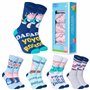 Peppa Pig Chaussettes Homme Fantaisie Coffret 5 Paires de Chaussettes Homme Humour Cadeau Humoristique Papa 40-45