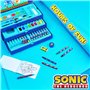 Sonic The Hedgehog Coloriage Enfant Malette Dessin Enfant Crayons de Couleur Feutres Peinture Enfant Garcon Fille, Coffret Dessi