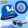 SONIC THE HEDGEHOG Bob Enfant Ensemble Bob Garcon Fille et Lunettes de Soleil Enfant UV400 Casquette Chapeau Plage Enfant Protec