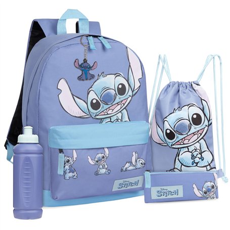 Disney Stitch Ensemble 5 Pièces avec Sac à Dos