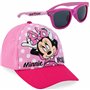 Disney 100% UV Lunettes de Soleil Fille et Ensemble Réglable Casquette (Rose Minnie)