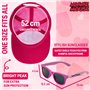 Disney 100% UV Lunettes de Soleil Fille et Ensemble Réglable Casquette (Rose Minnie)