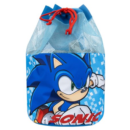 Sonic The Hedgehog Sac de Natation pour Garçons | Sacs de Natation pour Enfants | Sac à Dos Sonic pour Garçons | Taille Unique |