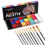 20 Couleurs Peinture Corporelle pour Le Visage Palette Maquillage pour Enfants et Adultes Peinture Artistique Lavables pour Carn