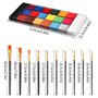 20 Couleurs Peinture Corporelle pour Le Visage Palette Maquillage pour Enfants et Adultes Peinture Artistique Lavables pour Carn