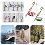 Dokeno 10 Pièces Cuillere Peche,Cuillere Peche Truite,Leurres à Truite,Cuillers de Pêche Leurres de Pêche Paillettes Pivotantes 