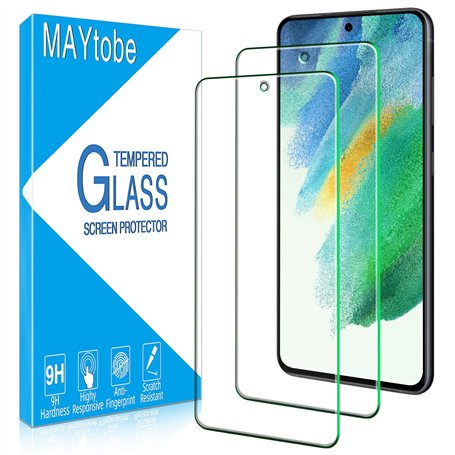 MAYtobe 2 Pièces Verre Trempé pour Samsung Galaxy S21 FE 5G