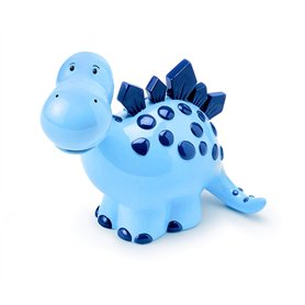 Mousehouse Gifts - Tirelire pour Enfant - en Forme de Dinosaure - Fille/garçon - Bleu - 7 x 16 x 13 cm