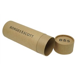 Borges & Scott Tube de Rangement en Carton pour Chapeau Panama Naturel