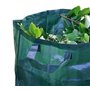 Lot de 2 sacs à déchets de jardin robustes verts avec poignées – Poubelle réutilisable pour mauvaises herbes, feuilles – Grand s