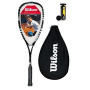 wilson Hyper Marteau 120 PH Squash RAQUETTE + 3 Dunlop Squash balles - NOIR + 3 Pro balles