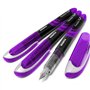 Zebra Fuente Lot de 3 Stylos-plume jetables Encre violette