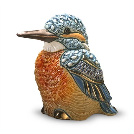 Martin Pescatore Scultura Ceramica De Rosa Rinconada