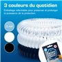 Active Era Bracelet Anti-Moustique [Pack de 12] Bracelets Anti-Insectes, Anti-moustiques - Noir, Blanc et Couleurs claires
