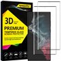 4youquality Lot de 2 protections d'écran en verre trempé pour Samsung Galaxy S22 Ultra