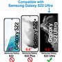 4youquality Lot de 2 protections d'écran en verre trempé pour Samsung Galaxy S22 Ultra, [LifetimeSupport] [Résistant aux chocs] 
