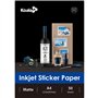 KOALA Papier photo auto-adhésif à jet d'encre Blanc Mat Impression d'étiquettes A4 50 feuilles