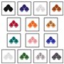 Handi Stitch Perles Verre à Facettes 4mm avec Boîte de Rangement (1400 Pièces) - 14 Couleurs - Perles pour Bijoux Adulte, Broder
