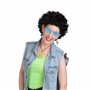 Accessoires Hippie - Costume Hippie des années 70, Collier Signe de Paix - Accessoire des années 60 - Perruque Afro, Lunettes, M