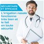 Kit d'irrigation nasale de Tilcare – Kit de lavage nez parfait pour le soulagement des sinus et des allergies - Pot Neti électri