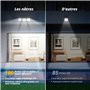 OUSFOT Lampe Solaire Exterieur, 180 LED Lumiere Solaire Exterieur Détecteur de Mouvement, 3 Modes Projecteur LED Angle d'éclaira